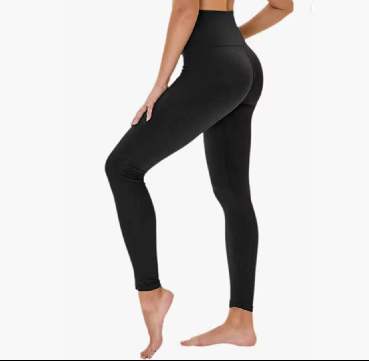 Diva High Waist Leggings(Black) - Waaka