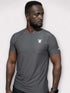 Surge Patterned Active T-Shirt [Dark-Grey] - Waaka