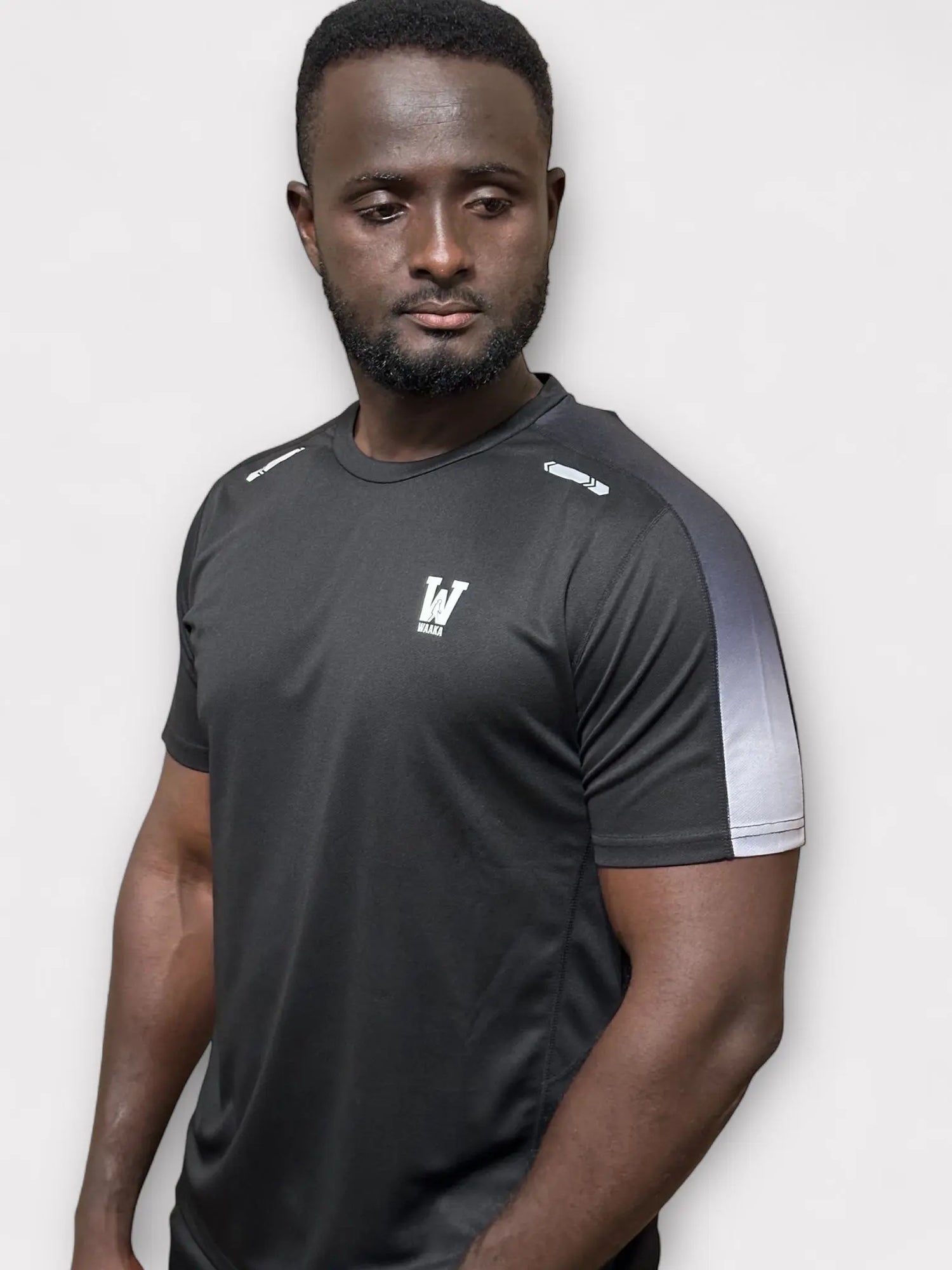 Eco Training T-Shirt [Black-Grey] - Waaka