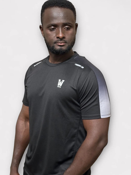 Eco Training T-Shirt [Black-Grey] - Waaka