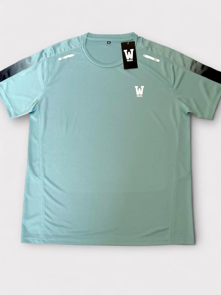 Eco Training T-Shirt [Jade-Blue] - Waaka