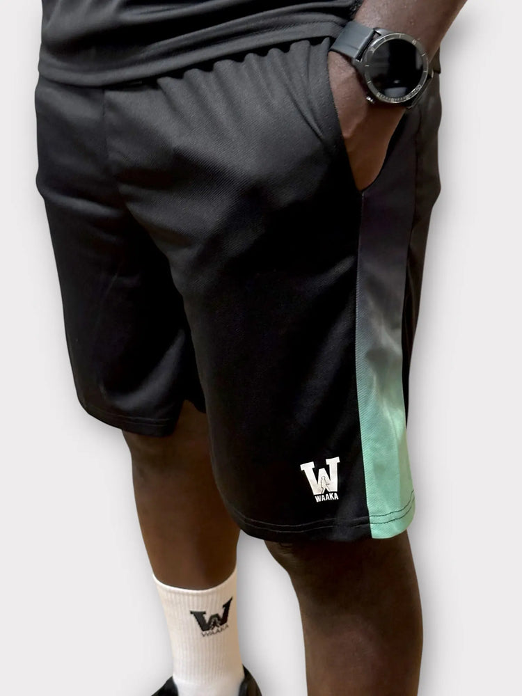 Eco Training Short [Black-Green] - Waaka
