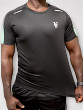Eco Training T-Shirt [Black-Green] - Waaka
