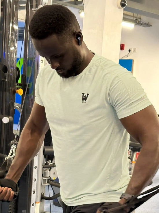 Surge Patterned Active T-Shirt [Mint-Green] - Waaka
