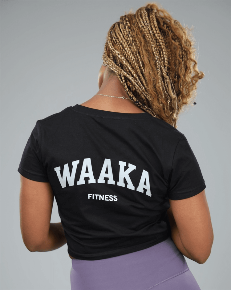 Person wearing a black &