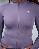Ignite Zip Up Slim Fit Jacket (Purple) Waaka