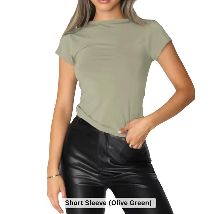 Fluxa Ladies Short sleeve T-shirt (Olive Green) - Waaka